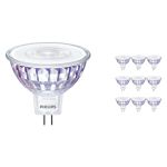 Confezione Multipack 10x Philips Master Value LED Faretti GU5.3 MR16 7.5W 660lm 60D - 940 Bianco Freddo | Miglior resa cromatica - Dimmerabile - Sostitutiva 50W