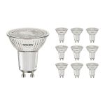 Confezione Multipack 10x Noxion PerfectColor Faretti LED GU10 PAR16 4W 345lm 36D - 940 Bianco Freddo | Miglior resa cromatica - Dimmerabile - Sostitutiva 50W