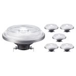 Confezione Multipack 6x Philips MASTER LED Faretti G53 AR111 14.8W 875lm 45D - 930 Luce Calda | Miglior resa cromatica - Dimmerabile - Sostitutiva 75W