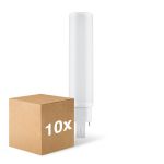 Confezione Multipack 10x Ledvance Dulux D/E LED 10W - 840 Bianco Freddo | Sostitutiva 26W