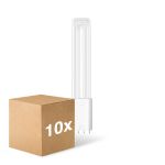 Confezione Multipack 10x Ledvance Dulux-L LED 8W - 840 Bianco Freddo | Sostitutiva 18W