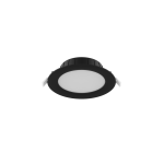 Noxion Downlight LED Hera Piatto Nero 9W 900lm - 827-840 CCT | 132mm - Ritaglio 118mm