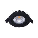 Noxion LED Inclinabile Slim Spot Nero Il Giro 5W 550lm 60D - 940 Bianco Freddo | 85mm - IP54 - Dimmerabile - Miglior resa cromatica