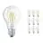 Confezione Multipack 10x Ledvance CLASSIC LED E27 Pera Filamento Chiara 4W 470lm - 840 Bianco Freddo | Sostitutiva 40W