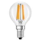 Ledvance Classic LED E14 Pera Filamento Chiara 4.2W 470lm - 927 Bianco Molto Caldo | Miglior resa cromatica - Dimmerabile - Sostitua 40W