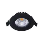 Noxion LED Inclinabile Slim Spot Nero Il Giro 6W 550lm 60D - 927 Bianco Molto Caldo | 85mm - IP54 - Dimmerabile - Miglior resa cromatica
